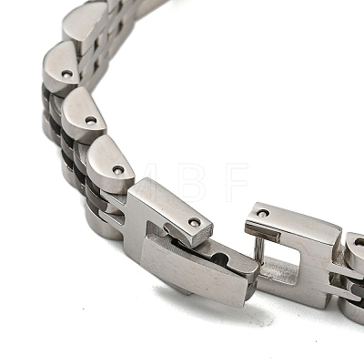 Ion Plating(IP) 304 Stainless Steel Thick Link Chain Bracelet BJEW-G649-09B-C-1