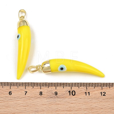 Handmade Evil Eye Lampwork Pendants LAMP-F031-01G-07-1