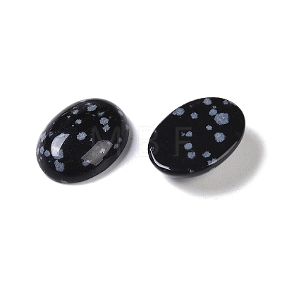 Natural Snowflake Obsidian Cabochons G-B080-01A-23-1