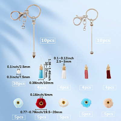 DIY Keychains Kits DIY-BM0002-10-1