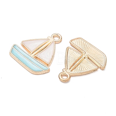 Alloy Enamel Pendants AL-CBAE435-15G-03-1