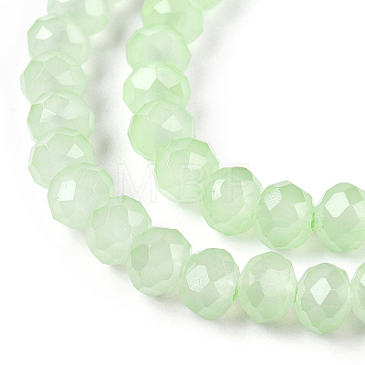 Baking Paint Imitation Jade Glass Bead Strands LS-DGLA-A034-J8MM-A03-1