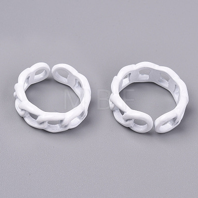 Spray Painted Alloy Cuff Rings X-RJEW-T011-29G-RS-1