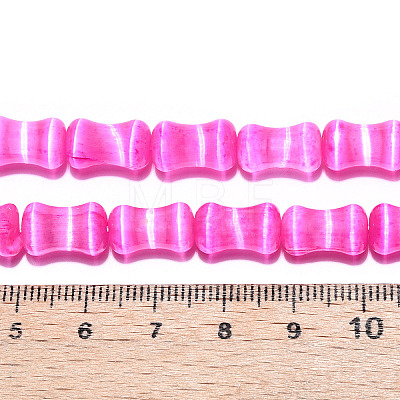 Dyed Natural Selenite Beads Strands G-T138-234B-1