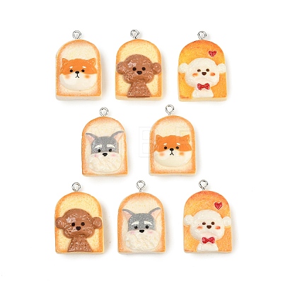 Resin Imitation Food Pendants RESI-D023-03-1