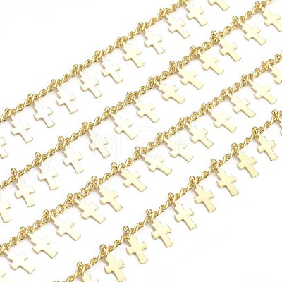 Handmade Brass Curb Chains CHC-E020-09G-1