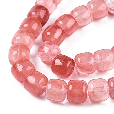 Cherry Quartz Glass Beads Strands G-T138-136-1