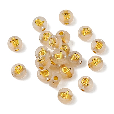 Luminous Transparent Acrylic Beads OACR-P037-01B-P-1