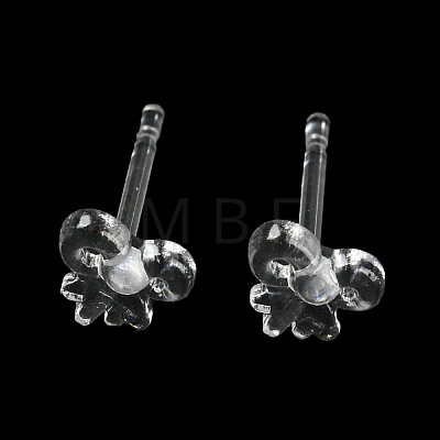 Resin Stud Earring Findings X1-FIND-H046-09-1