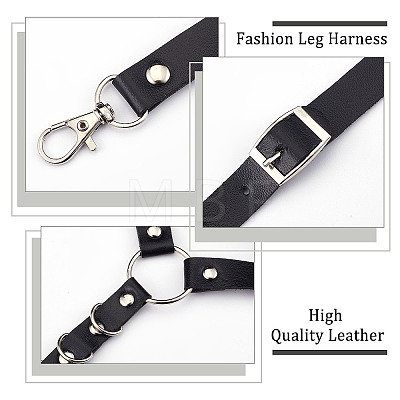 Imitation Leather Punk Garters FIND-WH0036-31P-1
