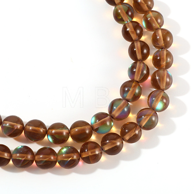 Synthetic Moonstone Beads Strands G-S283-8mm-18A-1