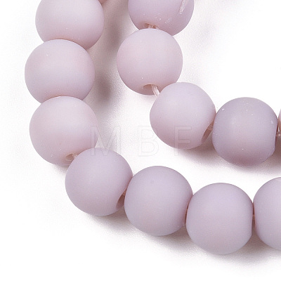 Opaque Glass Beads Strands GLAA-T032-P8mm-MD07-1