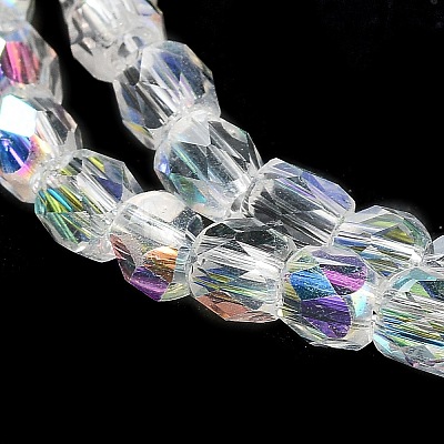 Electroplate Glass Beads Strand X-EGLA-J041-4mm-AB01-1
