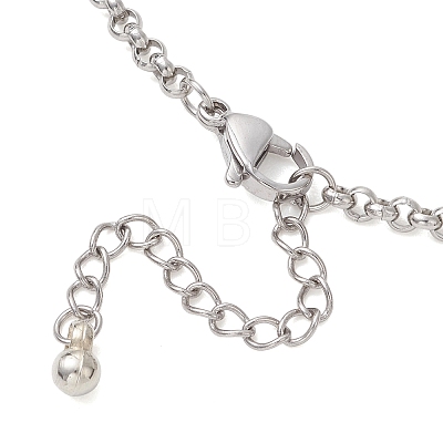304 Stainless Steel Rolo Chain Bracelet Making AJEW-JB01506-1