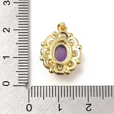 Natural Amethyst Pendants G-K381-01G-10-1