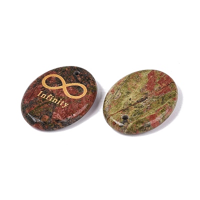 Natural Unakite Pendants G-N365-01D-1