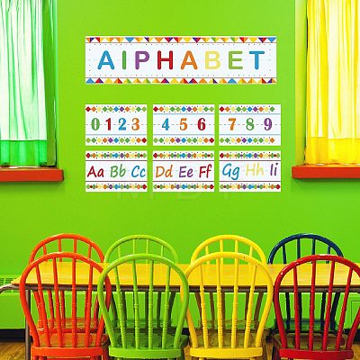 Paper Hanging Banner Classroom Decoration AJEW-WH0340-007-1