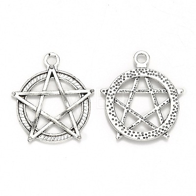 Tibetan Style Alloy Pendants TIBEP-MSMC003-AS-1