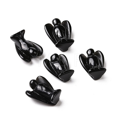 Natural Obsidian Angel Decor Healing Stones LS-G-G864-01A-02-1