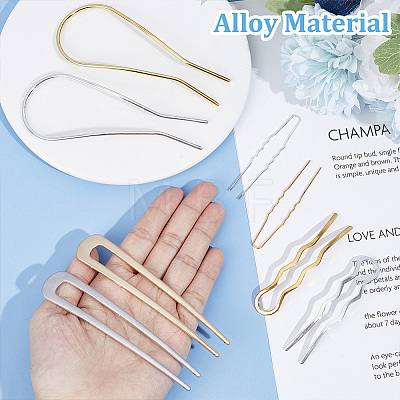 16Pcs 8 Style Iron & Alloy Hair Pins Clips & Hair Fork OHAR-CP0001-05-1