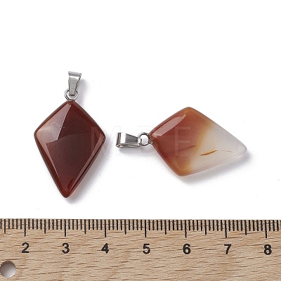 Natural Red Agate Pendants G-C110-03D-P-1