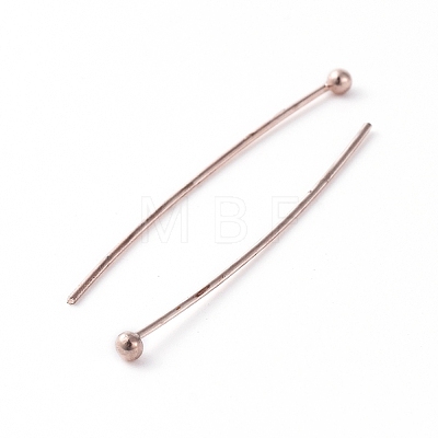 Brass Ball Head Pins KK-TAC0002-20RG-1