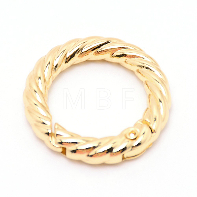 Zinc Alloy Spring Gate Rings PALLOY-WH0081-51A-03-1