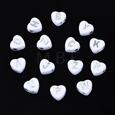 Opaque White Acrylic Beads MACR-Q242-006-1