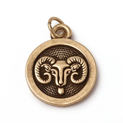 Brass Pendants KK-I668-01AB-06-1