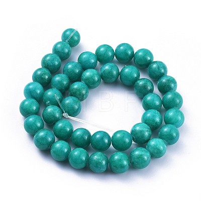 Natural Mashan Jade Beads Strands G-H1626-8MM-44-1