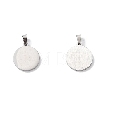 304 Stainless Steel with White Shell Pendants STAS-G268-01O-P-1