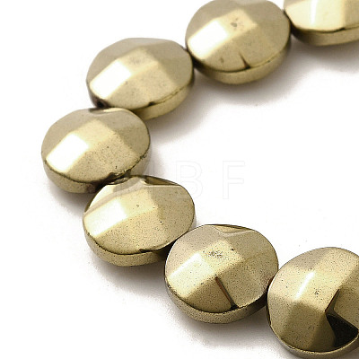 Electroplated Synthetic Non-magnetic Hematite Beads Strands G-L368-15B-01-1