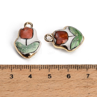 Handmade Porcelain with Brass Pendants PR-CBAB520-06B-1