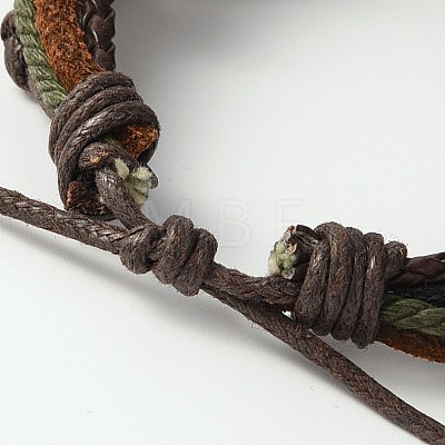Adjustable Retro Multi-strand Bracelets BJEW-J111-02B-1