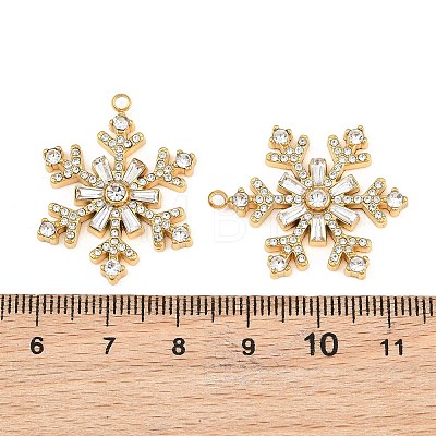 304 Stainless Steel Rhinestone Pendants RB-CBADC81-14G-03-1