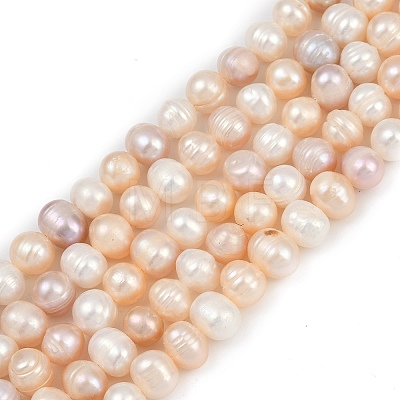 Natural Cultured Freshwater Pearl Beads Strands PEAR-I007-07J-05B-1