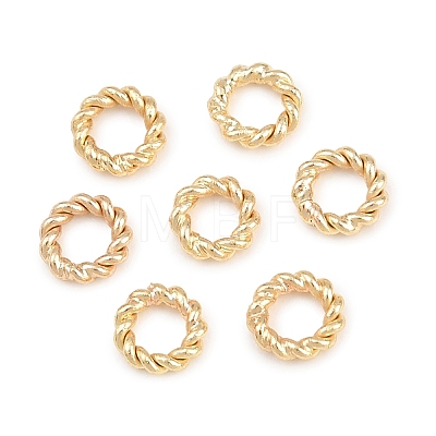 Brass Soldered Closed Jump Rings KK-K253-15C-03G-1