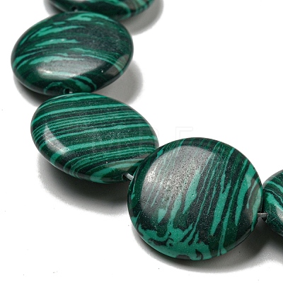 Synthetic Malachite Beads Strands G-B071-E01-02-1