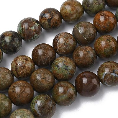 Natural Green Opal Beads Strands G-K365-F04-14mm-1