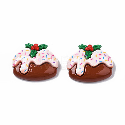 Christmas Theme Opaque Resin Decoden Cabochons CRES-N021-119-1