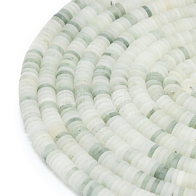 Natural Tianshan Cui Quartzite Beads Strands G-P575-B15-6x1mm-1