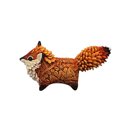 Resin Totem Fox Figurines WG15594-01-1