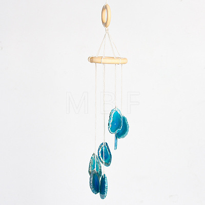 Nuggets Natural Agate Wind Chime PW23051617891-1