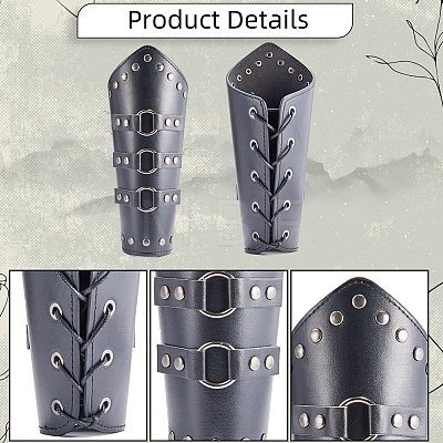 Imitation Leather Cuff Cord Bracelet BJEW-WH0011-25A-1
