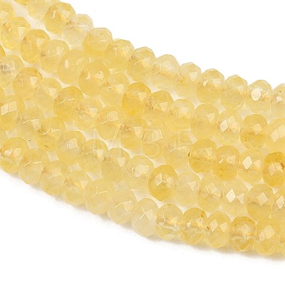 Dyed Natural Malaysia Jade Rondelle Beads Strands X-G-E316-2x4mm-47-1