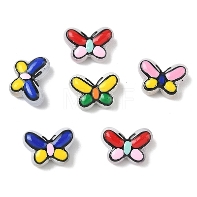 Transparent Glass Enamel Beads LAMP-C023-02-1