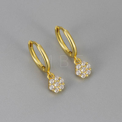 Valentine's Day Brass Clear Cubic Zirconia Hoop Earrings WG82BE5-01-1
