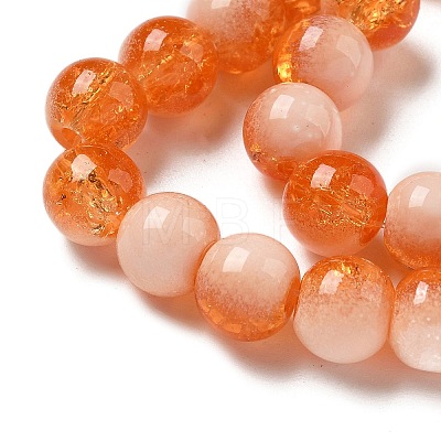 Crackle Glass Beads Strands GLAA-U001-8mm-10-1