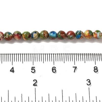 Dyed Natural Imperial Jasper Beads Strands G-Q161-A02-01-1