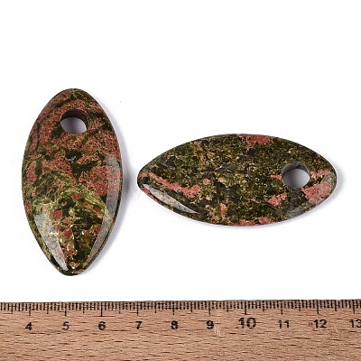 Natural Unakite Big Pendants G-Q601-26A-1